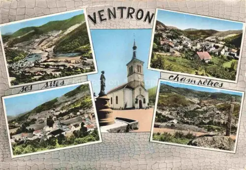 AK / Ansichtskarte Ventron Epinal 88 Vosges Kirche Denkmal Bergtal Rupt-du-Moulin Dorf Panorama Berglandschaft