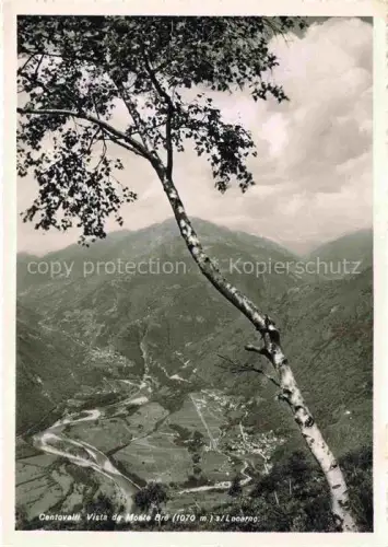 AK / Ansichtskarte Centovalli Cento-Valli LOCARNO TI Monte-Brè Centovalli Tal Bergpanorama Birke Locarno Serpentinen Dorf