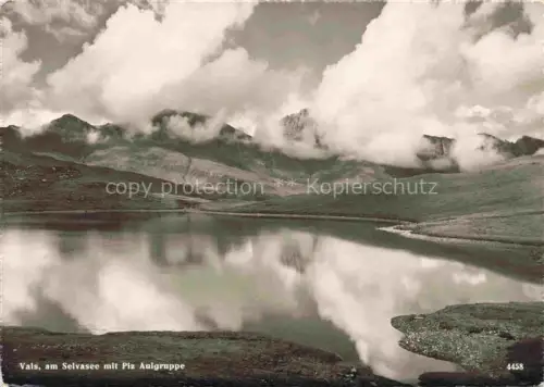 AK / Ansichtskarte Vals Bad Surselva GR Selvasee Piz-Aul Bergsee Bergpanorama Wolken Spiegelung Alpenlandschaft
