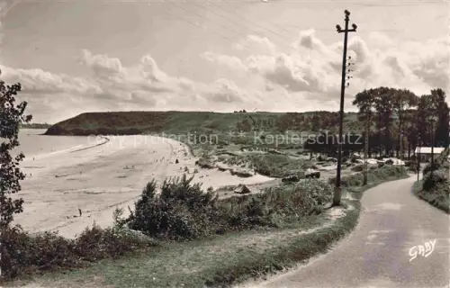 AK / Ansichtskarte Saint-Cast-le-Guildo DINAN 22 Cotes-d Armor Plage-de-Pen-Guen Strand Meer Duenen Camping Strasse Baeume