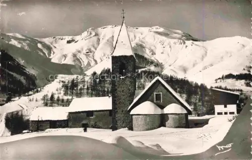 AK / Ansichtskarte Auron Saint-Etienne-de-Tinee 06 Alpes-Maritimes Chapelle-Saint-Erege Kirche Schnee Winter Berge Winterlandschaft Alpen Skistation