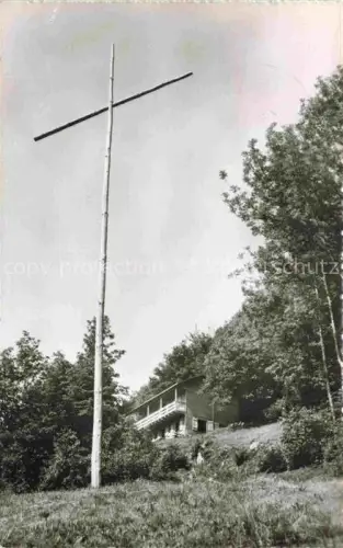 AK / Ansichtskarte RORSCHACH Bodensee SG Holzkreuz Kreuz Waldhaus Wald Baeume Wiese Balkon