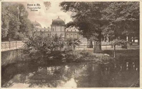 AK / Ansichtskarte Poppelsdorf Poppelsdorfer-Schloss Schlosspark Teich Baeume Barockschloss Spiegelung