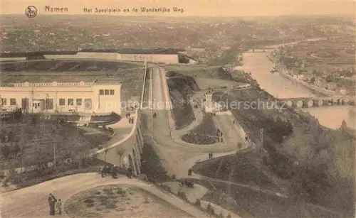 AK / Ansichtskarte Namen Namur Belgie Speelplein Wonderlijke-Weg Maas Festung Bruecke Zitadelle Panorama