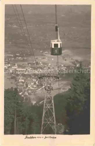 AK / Ansichtskarte Jeschken Jested Liberec Reichenberg CZ Seilbahn Gondel Mast Tal Liberec Wald Bergstation