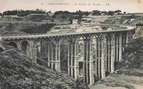 AK / Ansichtskarte SAINT-BRIEUC Saint-Brieux 22 Cotes-d Armor Viaduc-du-Toupin Viadukt Eisenbahn Tal Baeume Huegellandschaft