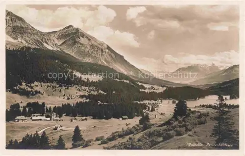 AK / Ansichtskarte Valbella  Lenzerheide GR Valbella Lenzerheidsee See Berge Wald Alpen Siedlung