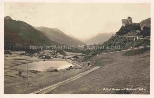 AK / Ansichtskarte Fontana Tarasp Inn GR Schloss-Tarasp Fontana See Tal Berge Burg Dorf Engadin