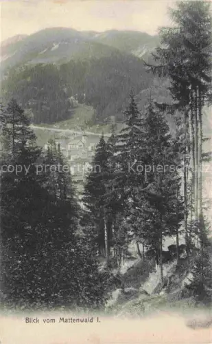 AK / Ansichtskarte DAVOS GR Mattenwald Nadelwald Tannen Berge Ortschaft Tal
