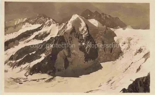AK / Ansichtskarte Nesthorn 3824m Loetschental VS Nesthorn Gletscher Schnee Berggipfel Berner-Alpen Fels Luftaufnahme