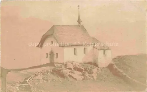 AK / Ansichtskarte Bettmeralp VS Bergkapelle Kapelle Felshuegel Gebirge Kreuz Hochgebirge