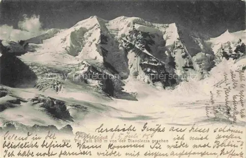 AK / Ansichtskarte Piz Palue 3905m GR Piz-Palue Diavolezza Gletscher Bergmassiv Schnee Fels Hochgebirge Pontresina