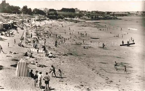 AK / Ansichtskarte Lancieux DINAN 22 Cotes-d Armor La-Plage Badegaeste Strandzelte Sandstrand Badekabinen Kinder Kueste