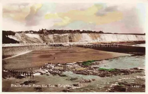 AK / Ansichtskarte BRIGHTON  East Sussex UK Black-Rock Kreidefelsen Meer Strand Kueste Ort-auf-Klippe