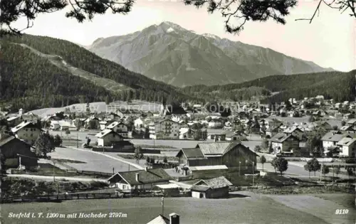 AK / Ansichtskarte SEEFELD Tirol AT Hocheder Bergpanorama Dorf Kirche Wald Wiesen Alpen