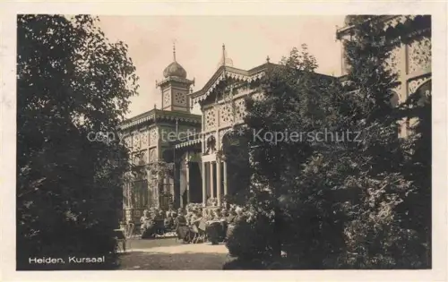 AK / Ansichtskarte Heiden Appenzell AR Kursaal Garten Terrasse Gaeste Orientalisch Pavillon Baeume Kurgaeste