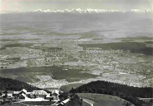 AK / Ansichtskarte Weissenstein 1300m SO Hotel-Kurhaus-Weissenstein Alpen Panorama Luftbild Solothurn Mittelland Berge