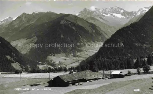 AK / Ansichtskarte Noesslach Steinach Brenner Tirol AT Bergpanorama Hochtal Alm Almhuette Wiesen Nadelwald Tirol