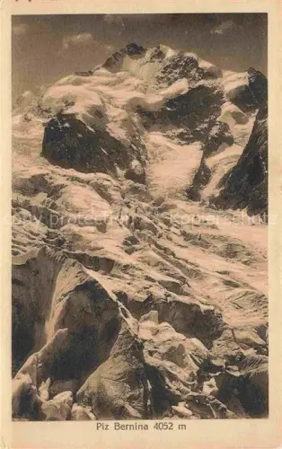 AK / Ansichtskarte Piz Bernina 4049m GR Piz-Bernina Gletscher Gipfel Gebirge Schnee Fels