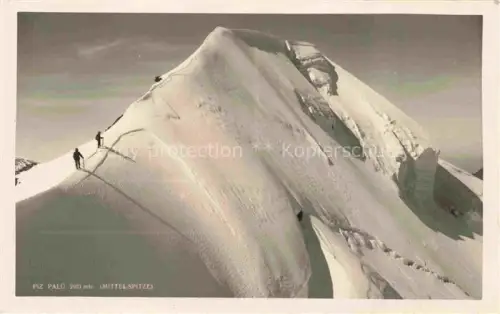 AK / Ansichtskarte Piz Palue 3905m GR Piz-Palue Mittelspitze Grat Bergsteiger Schnee Gebirge