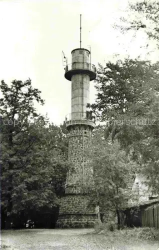 AK / Ansichtskarte Unger Neustadt Bad Schandau Saechsische Schweiz Sachsen Turm Aussichtsturm Steinturm Wald Baeume Signalturm