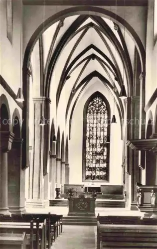 AK / Ansichtskarte Kloster Amelungsborn Klosterkirche gotischer-Chor romanisches-Langhaus Kircheninnenraum Zisterzienserkloster Kirchenfenster Gewoelbe