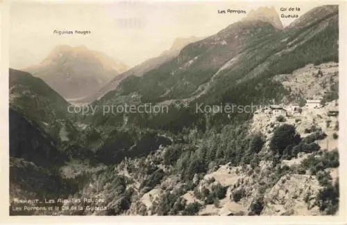 AK / Ansichtskarte Finhaut Finshauts VS Aiguilles-Rouges Les-Perrons Col-de-la-Gueula Bergtal Wald Alpen