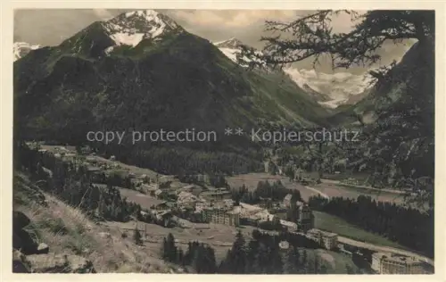 AK / Ansichtskarte Pontresina Maloja GR Rosegtal Talblick Dorf Hotels Gletscher Berge Wald Sommer