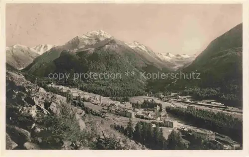AK / Ansichtskarte Pontresina Maloja GR Sommerpanorama Alpen Tal Ortschaft Wald Hotelgebaeude Berge Fluss