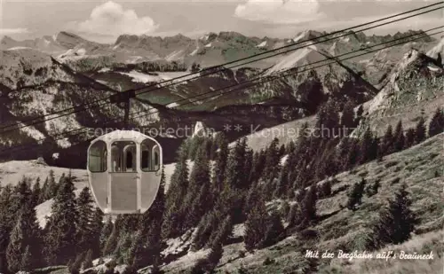 AK / Ansichtskarte Lenggries Bayern Brauneck Bergbahn Seilbahn Bergpanorama Alpen Wald Toelzer-Huette