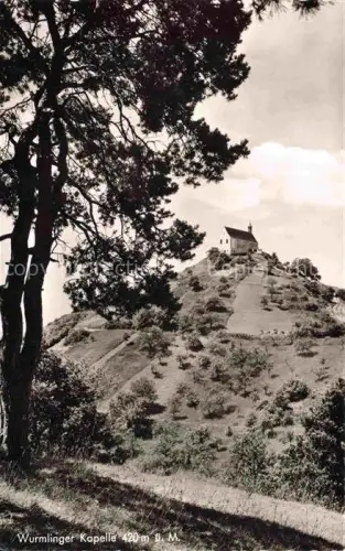 AK / Ansichtskarte Wurmlingen Kapelle Wurmlinger-Kapelle Kapelle Huegel Baum Himmel Wiesen