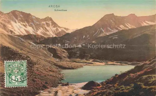 AK / Ansichtskarte AROSA GR Schwellisee See Berglandschaft Schnee Gebirge Alpen