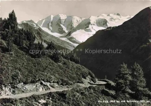 AK / Ansichtskarte Piz Palue 3905m GR Piz-Palue Bellavista Gletscher Bergpanorama Bergweg Arven Schneeberge