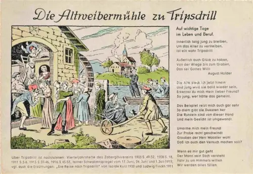 AK / Ansichtskarte Cleebronn Altweibermuehle Tripsdrill Muehle Zabergaeu Gasthaus Tierpark Pension-Forsthaus Illustration