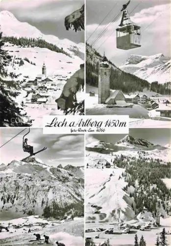 AK / Ansichtskarte Ravensburgerhuette 1980m Lech Arlberg AT Skigebiet Arlberg Seilbahn Skilift Dorf Kirche Skipisten Winterlandschaft