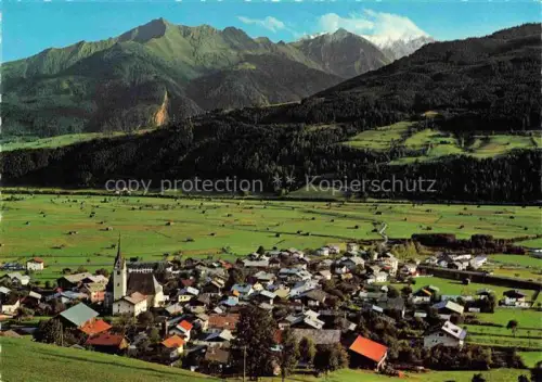 AK / Ansichtskarte Piesendorf Pinzgau Salzburg AT Piesendorf Pinzgau Sommerfrische Talansicht Kirche Bergpanorama Alpen Wiesen