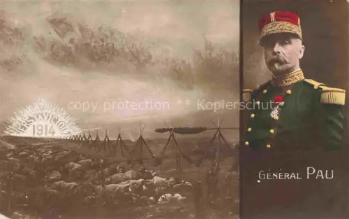 AK / Ansichtskarte Generaele Militaria Stab General Pau