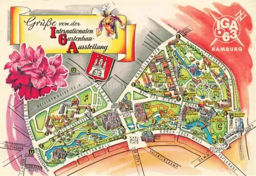 AK / Ansichtskarte IGA Gartenbauaustellung International Hamburg Botanischer Garten Planten Blomen 