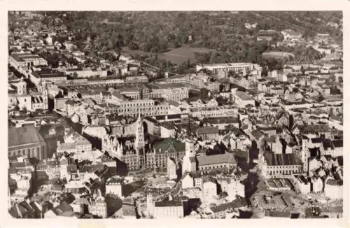 AK / Ansichtskarte Allach MueNCHEN Bayern Luftaufnahme Marienplatz Neues-Rathaus Frauenkirche Altstadt Innenstadt Stadtpanorama