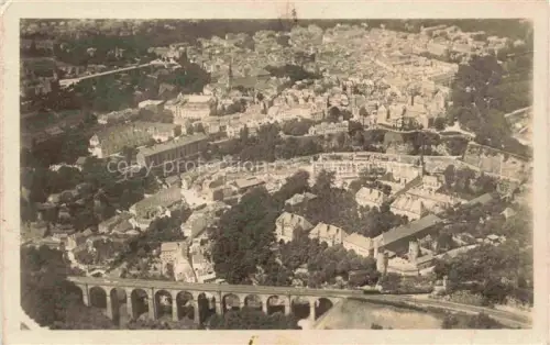 AK / Ansichtskarte LUXEMBOURG  Luxemburg Viadukt Luftaufnahme Altstadt Kirche Sabena Haeuser Baeume