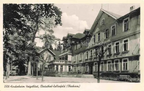 AK / Ansichtskarte Clausthal-Zellerfeld Goslar Niedersachsen DRK-Kinderheim Voigtluest Holzhaus Baeume Oberharz Kurgebaeude