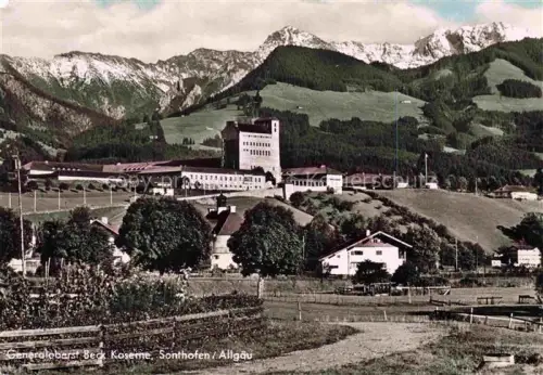 AK / Ansichtskarte Sonthofen Allgaeu Bayern Generaloberst-Beck-Kaserne Kaserne Allgaeu Berge Alpen Daumengruppe