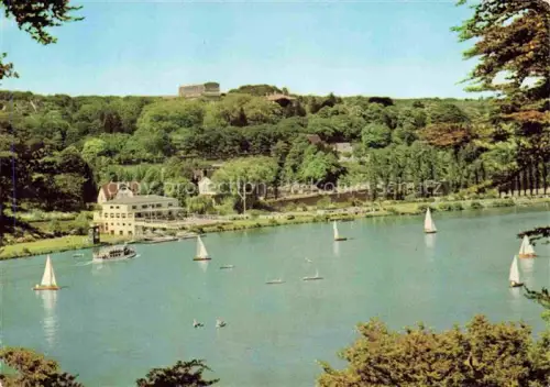 AK / Ansichtskarte EssEN  Ruhr Baldeneysee Villa-Huegel Segelboote Bootshaus See Wald Ruhr