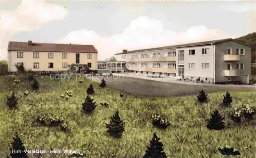 AK / Ansichtskarte Allner Hirn-Verletzten-Heim Klinik Gebaeude Wiese Baeume Garten Reha-Einrichtung Fachwerk