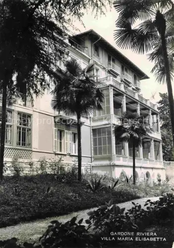 AK / Ansichtskarte Gardone Riviera di Garda Fasano Lombardia IT Villa-Maria-Elisabetta Palmen Garten Veranda Villa Fassade