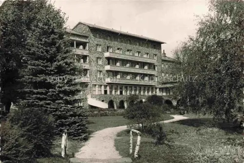 AK / Ansichtskarte Galyatetoe Szot HU ueduel?-szálló Hotel Garten Birken Baeume Gebaeude Balkon Naturstein