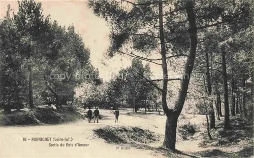 AK / Ansichtskarte PORNICHET Saint-Nazaire 44 Loire-Atlantique Bois-d Amour Pinienwald Allee Spaziergaenger Kiefern Waldweg
