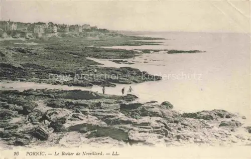 AK / Ansichtskarte PORNIC 44 Loire-Atlantique Rocher-de-Noveillard Kueste Felsen Meer Personen Haeuser