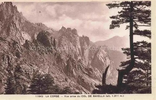 AK / Ansichtskarte Col de Bavella Porto-Vecchio 2A Corse-du-Sud Col-de-Bavella Felsen Berglandschaft Pinien Wolken Gebirge Granit