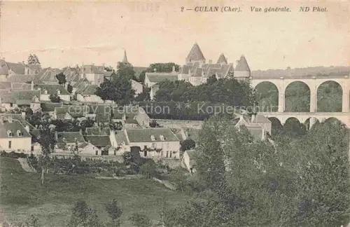 AK / Ansichtskarte Culan Saint-Amand-Montrond 18 Cher Château Tuerme Viadukt Daecher Altstadt Baeume